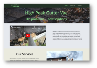 High Peak Gutter Vac